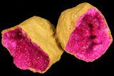 Lot: - Dyed (Pink) Quartz Geodes - Pieces #77247-1